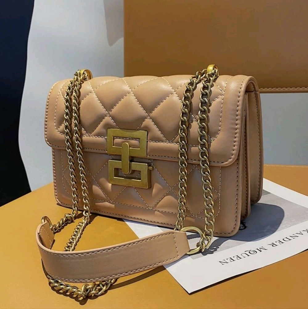 Tan Threaded Purse